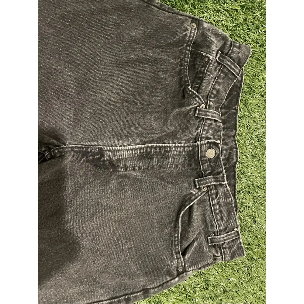 Vintage 90s Levis 505 Orange Tab Black Jeans Made In USA 32x30 Faded Charcoal